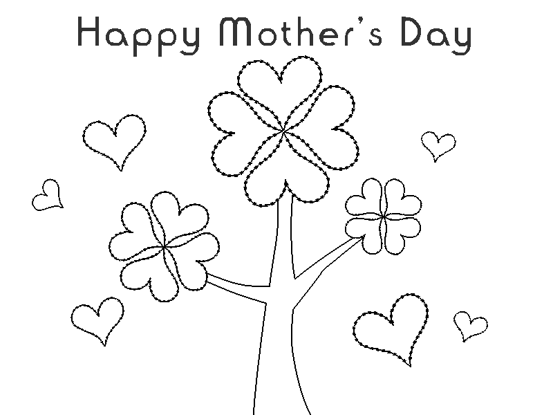 Happy Mothers Day Coloring Pages - Free Coloring Pages For