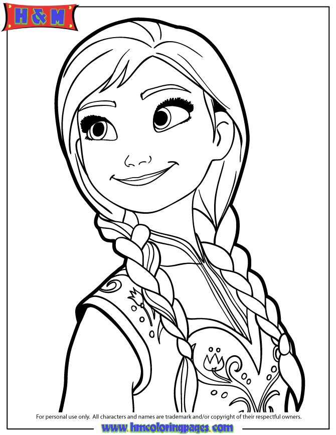 Anna Coloring Pages To Print