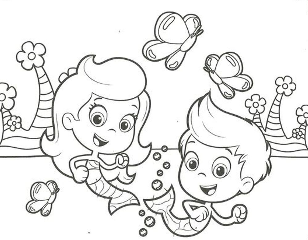 Download Gil Molly Bubble Guppies Coloring Pages Or Print Gil