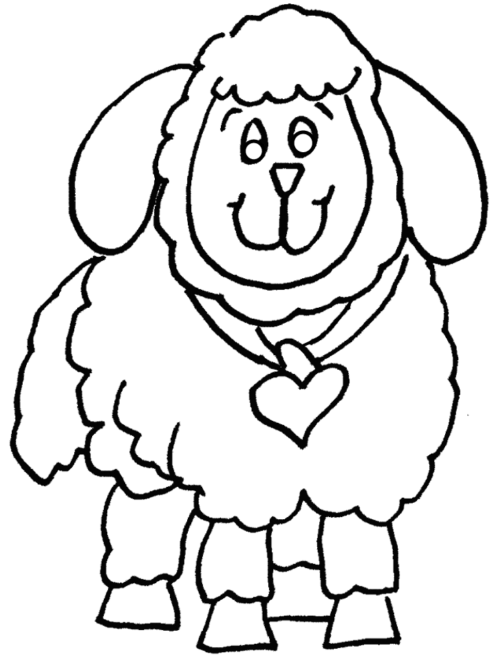 Lamb Animals Coloring Pages & Coloring Book