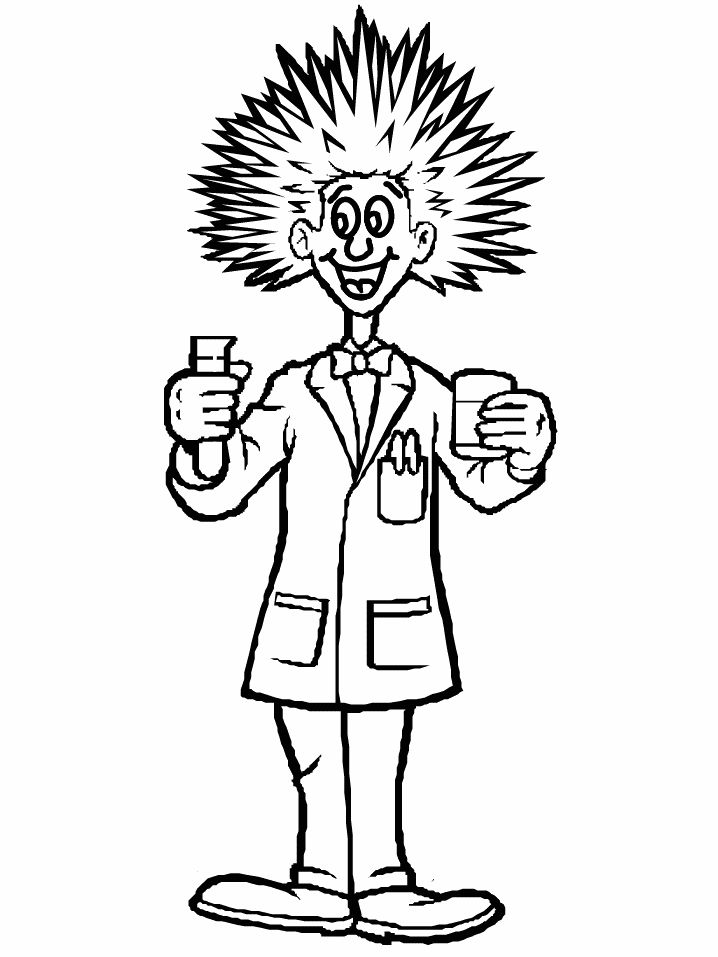 scientist sheets Colouring Pages