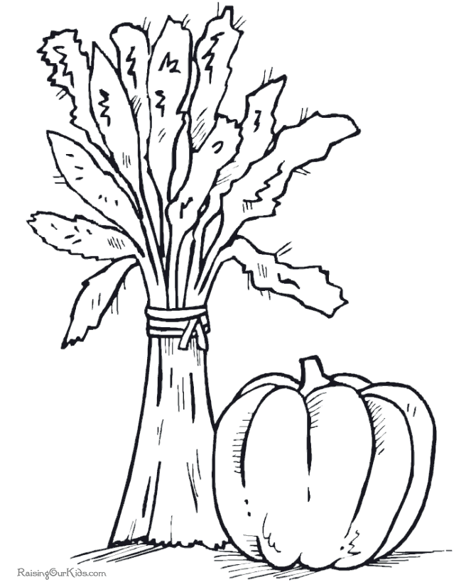 Thanksgiving food coloring pages 012