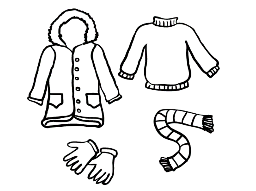Download Winter Clothes Coloring Pages Free Or Print Winter