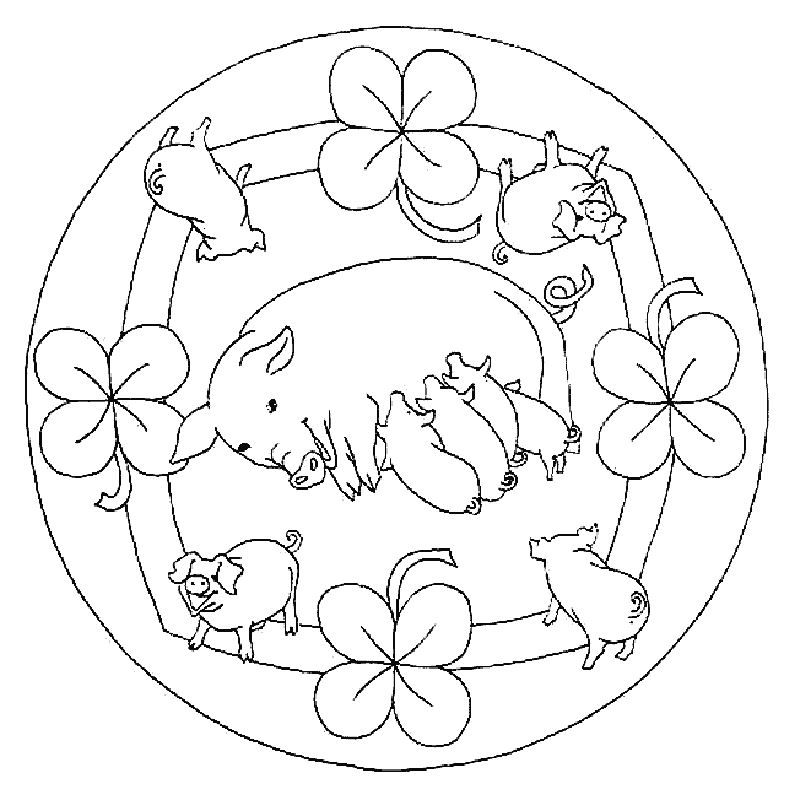 Mandala animal Coloring Pages 41 | Free Printable Coloring Pages