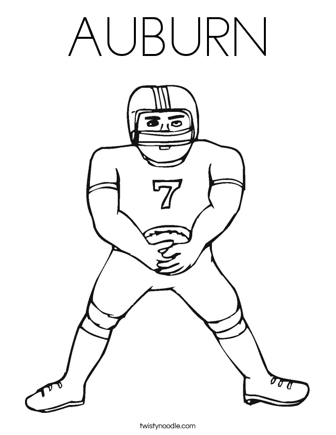 Auburn Coloring Pages | Coloring Pages For Kids | Kids Coloring