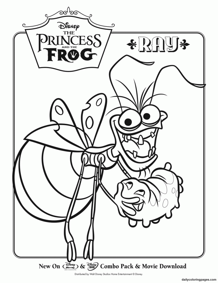The Princess And The Frog Disney Princess Coloring Pages
