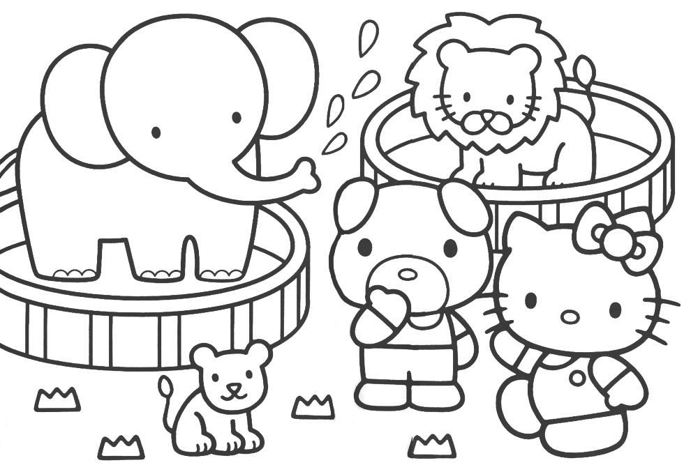 coloring pages of hello kitty and friends | Maria Lombardic