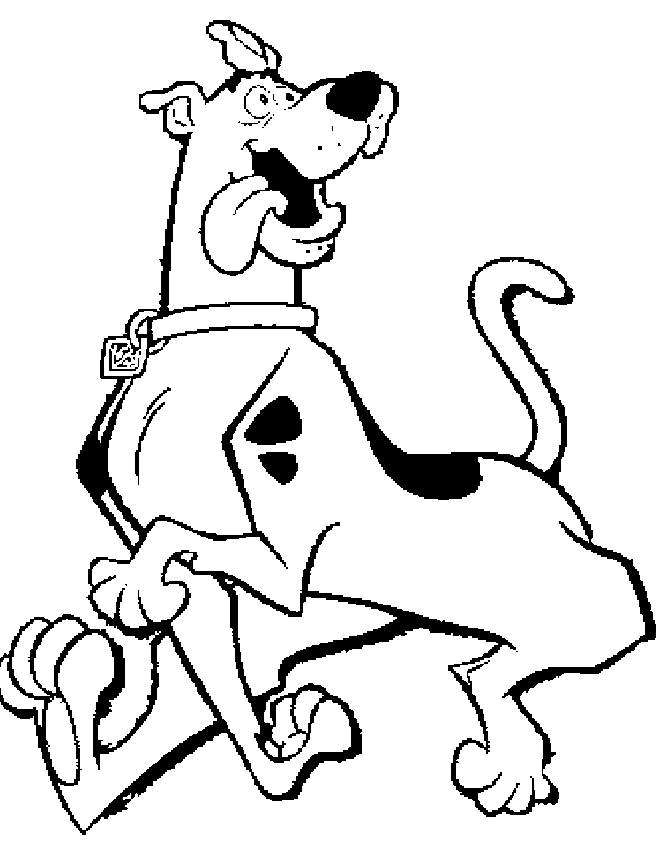 Hungry Scooby Coloring Page | Kids Coloring Page