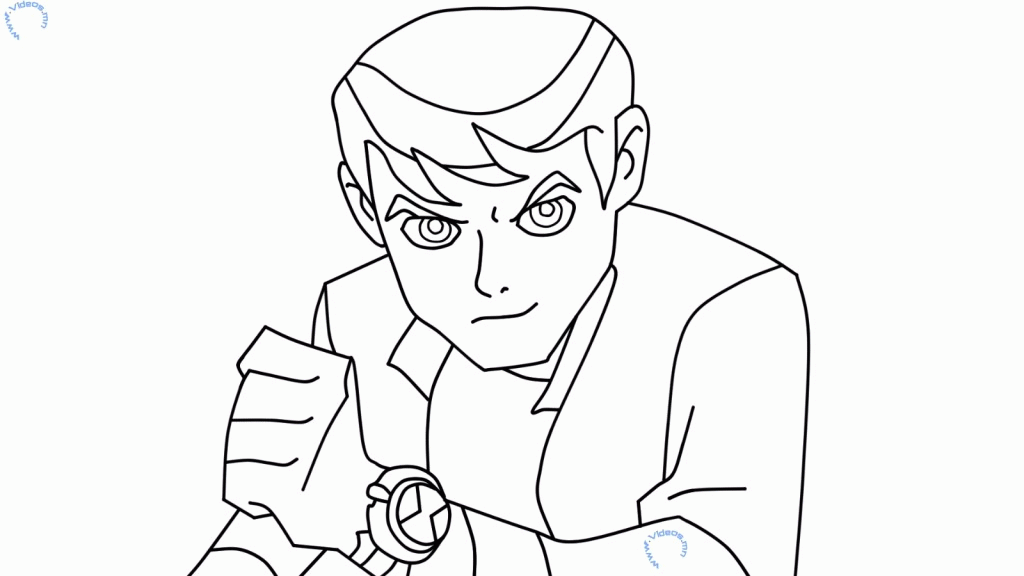How to draw Ben from Ben 10 | Videos.