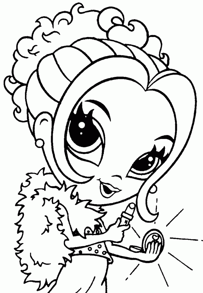 Girly Girl Coloring Pages | 99coloring.com