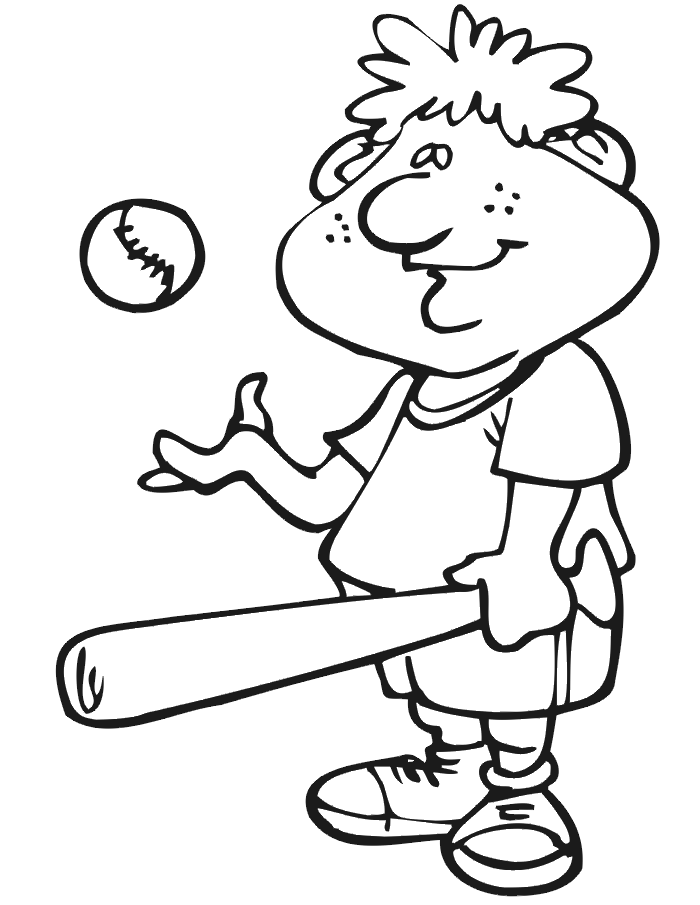 baseball coloring pages 9 / Baseball / Kids printables coloring pages