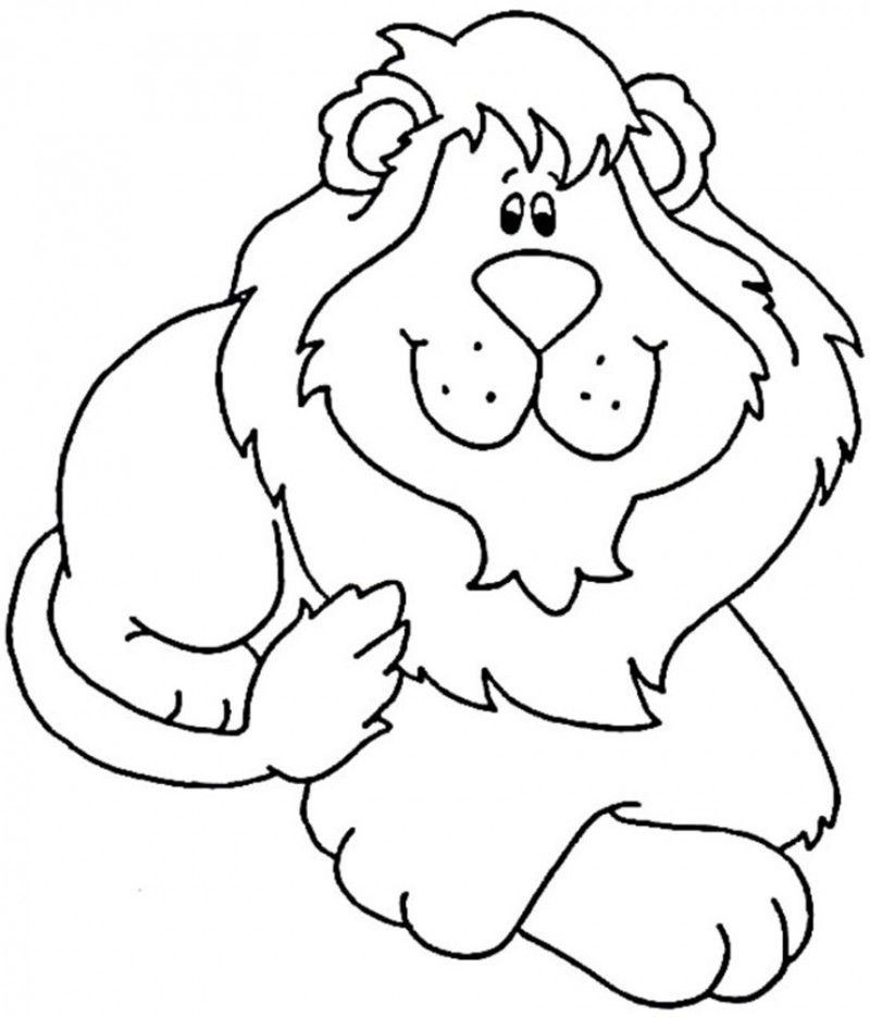 lion-coloring-pages-for-kids-43s1k846 - HD Printable Coloring Pages