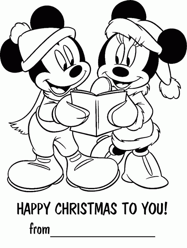 Christmas Disney Coloring Pages Print | Top Coloring Pages
