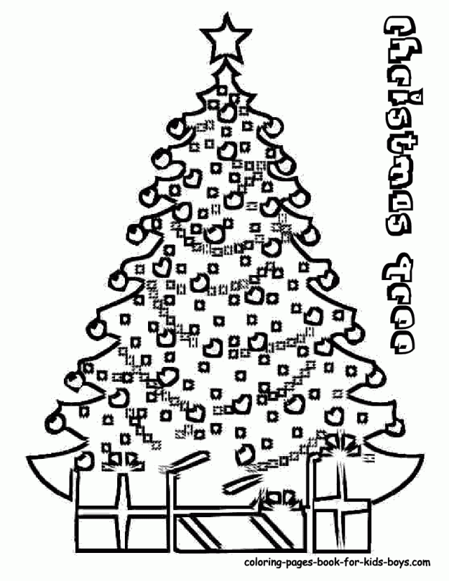 Christmas Trees Coloring Pages Coloring Book Area Best Source