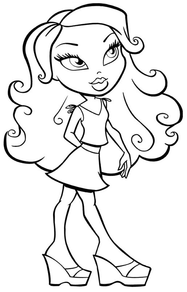 Bratz Printable Coloring Pages 726 | Free Printable Coloring Pages