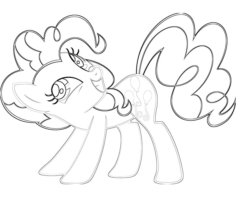 10 Pinkie Pie Coloring Page