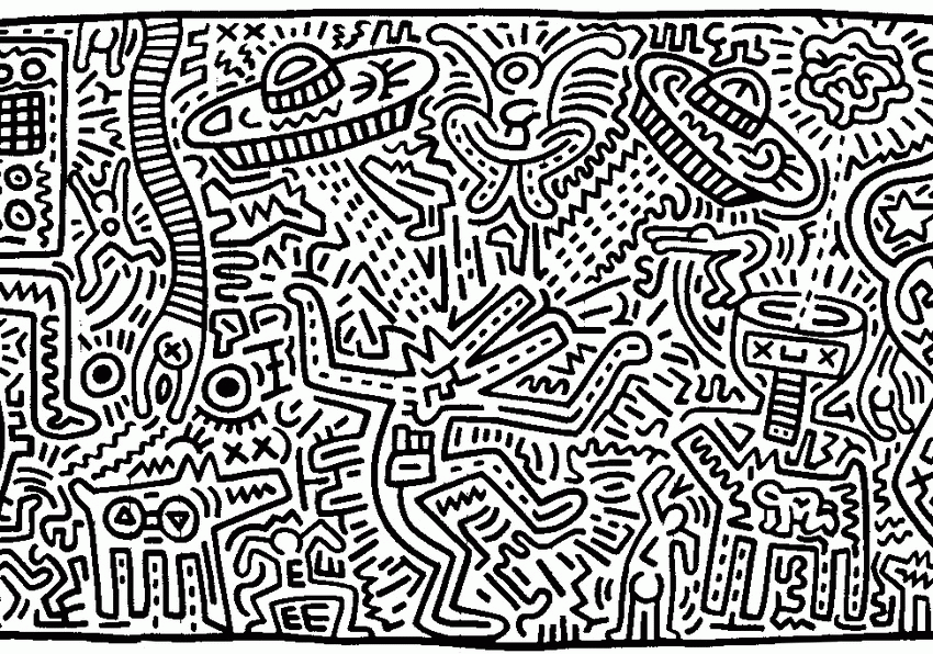 personnages keith haring Coloriage