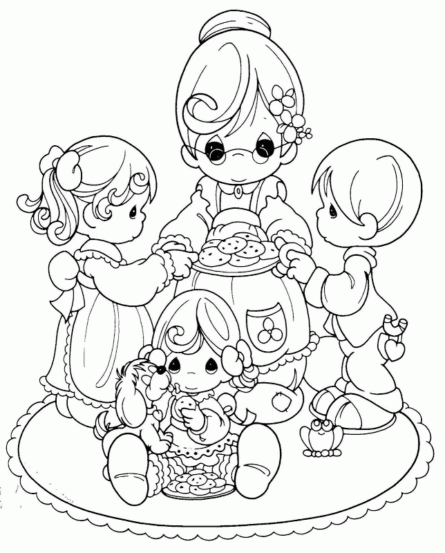 Grandma Precious Moments Coloring Pages Coloring Pages 198391