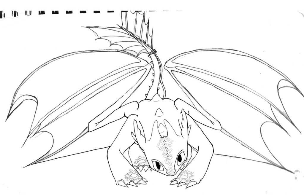 How to train your dragon coloring pages toothless for kids