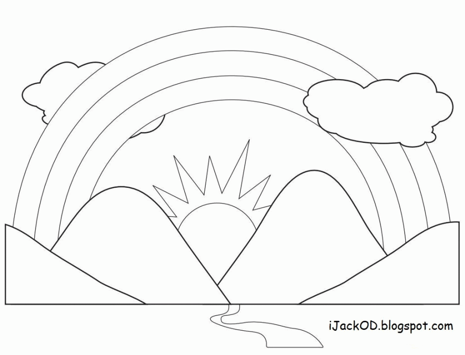 Coloring Page Rainbow LetsColoring 168177 Rainbows Coloring Pages