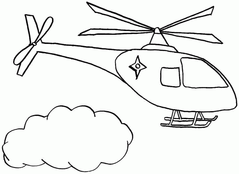 helicopter for children Colouring Pages (page 2)