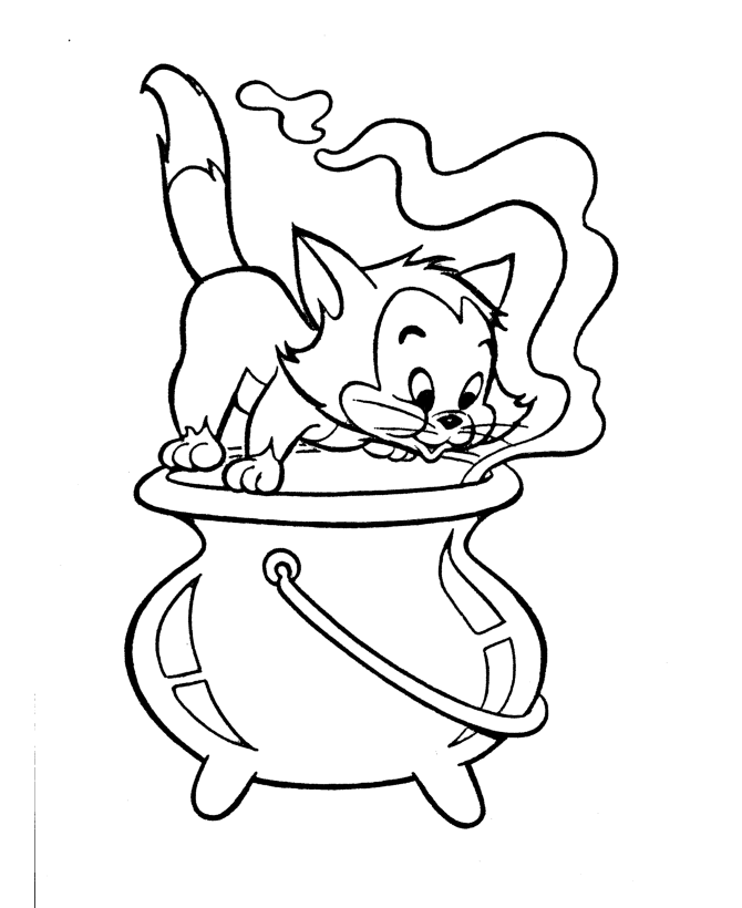 Halloween Coloring Pages Witch | Free Day Images