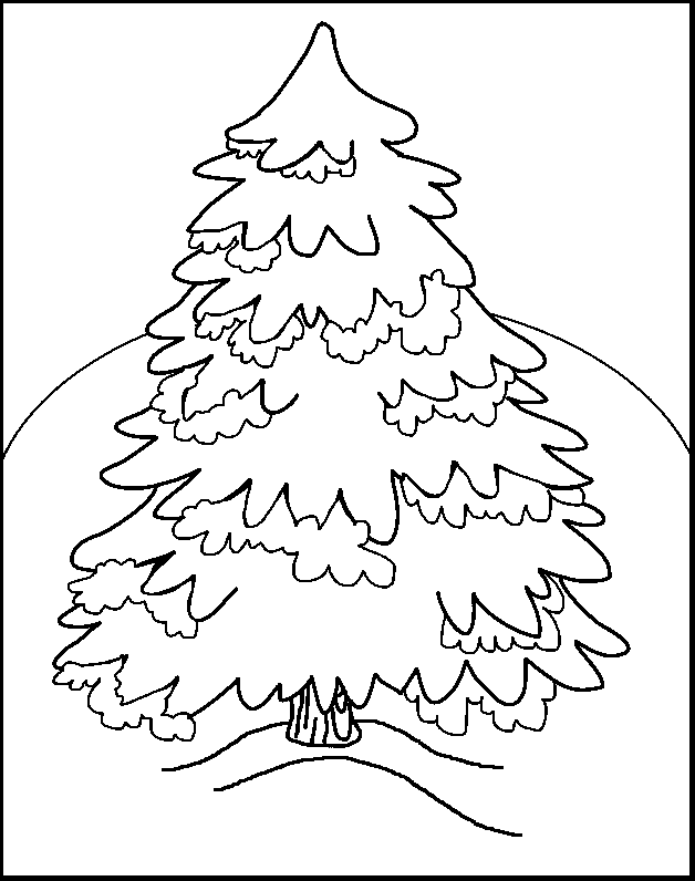 Christmas Trees Coloring Pages Print