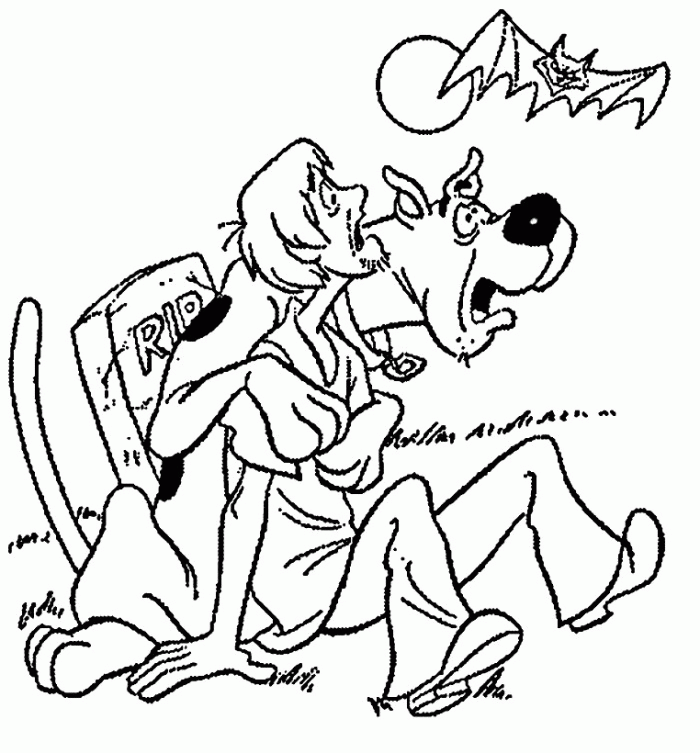 Archaeologist Shaggy Scooby Doo Coloring Pages - Cartoon Coloring