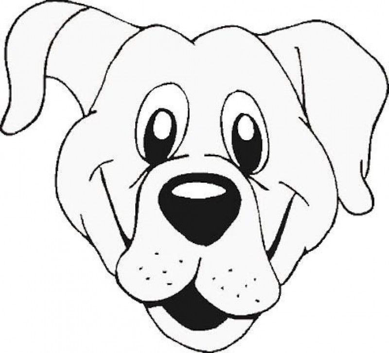 Dog Face Paint - HD Printable Coloring Pages