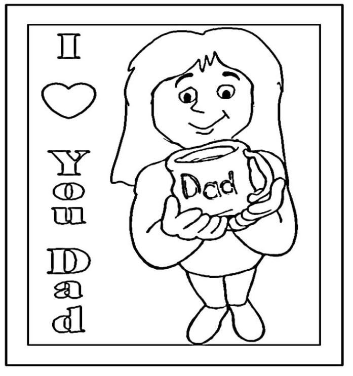I Love Dad Coloring Pages 343 | Free Printable Coloring Pages
