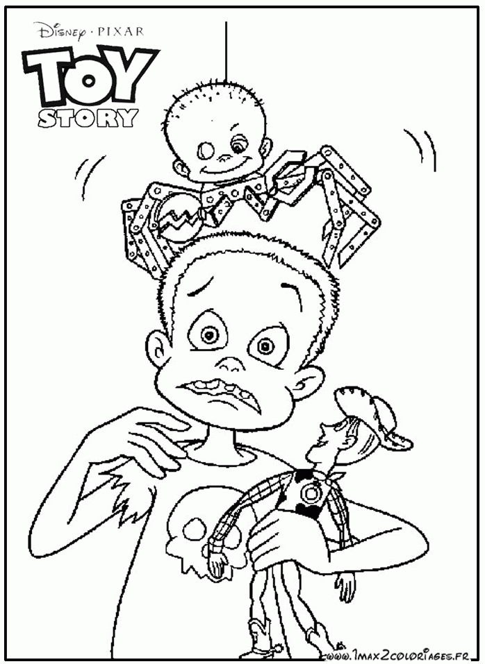 sid from toy story Colouring Pages