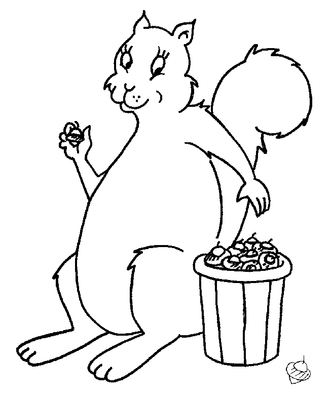 Chipmunk coloring page - Animals Town - animals color sheet