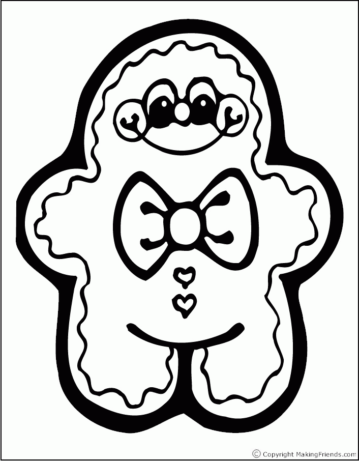 Gingerbread Man Coloring Page | Coloring Pages