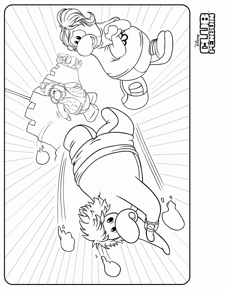 New Club Penguin Coloring Page - August 6, 2010 - Club Penguin