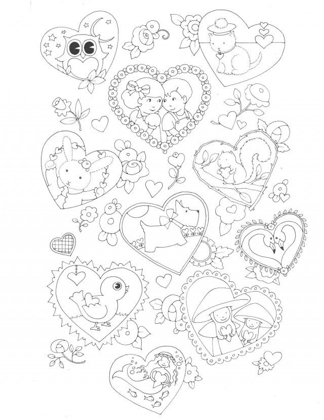 Mary Engelbreit Valentine 39 S Coloring Page 154055 Mary