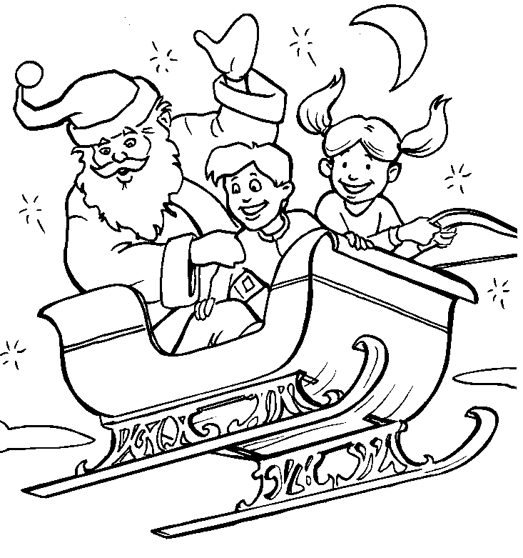 Coloring Page - Christmas sled coloring pages 4