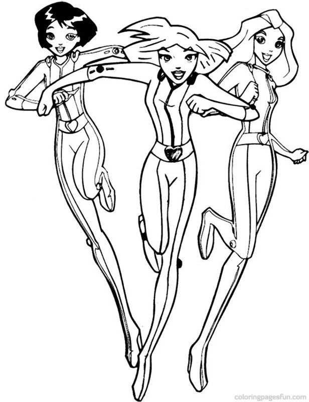 Totally Spies | Free Printable Coloring Pages – Coloringpagesfun