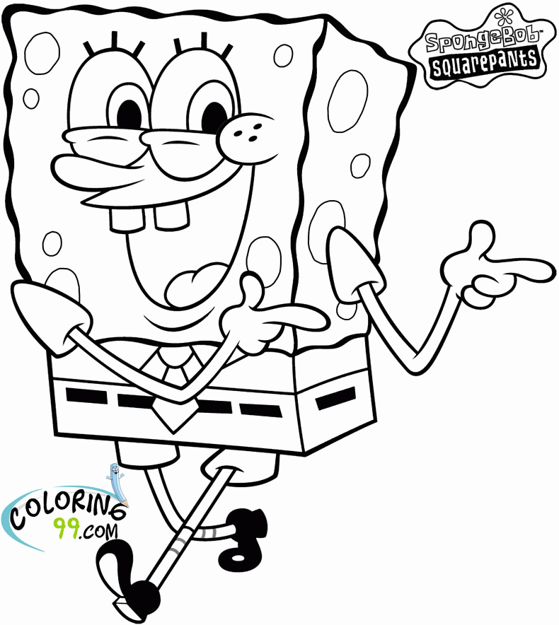 Spongebob Squarepants Coloring Pages 26 Background HD