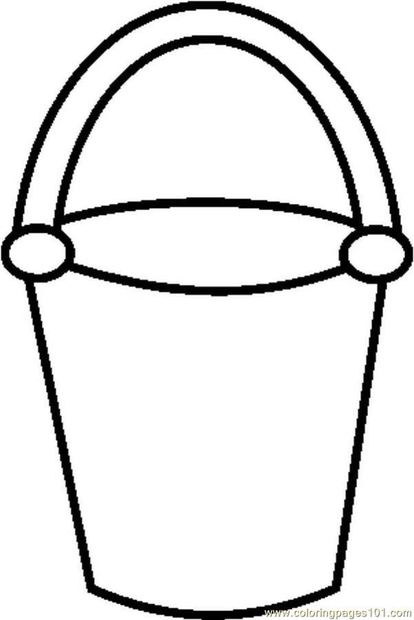 Beach Pail And Shovel Coloring Pages | Coloring Pages