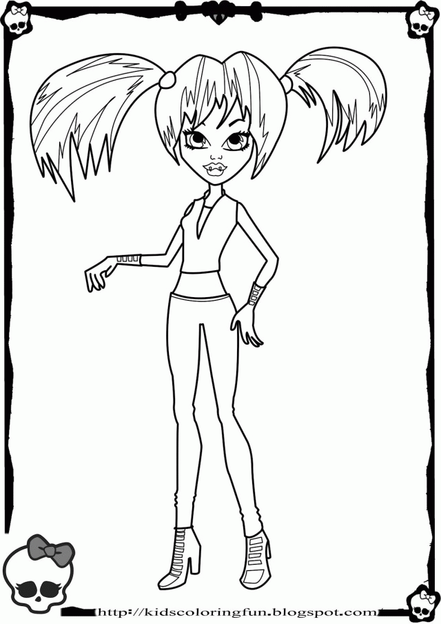 Coloring Pages For Girls Monster High Draculaura Colouring4u 52132