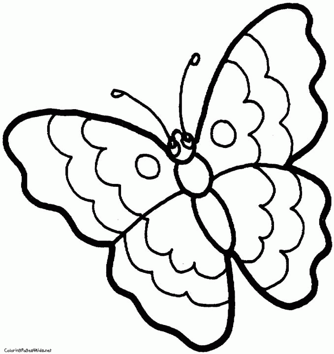 Butterfly Color Pages For Kids | Free coloring pages