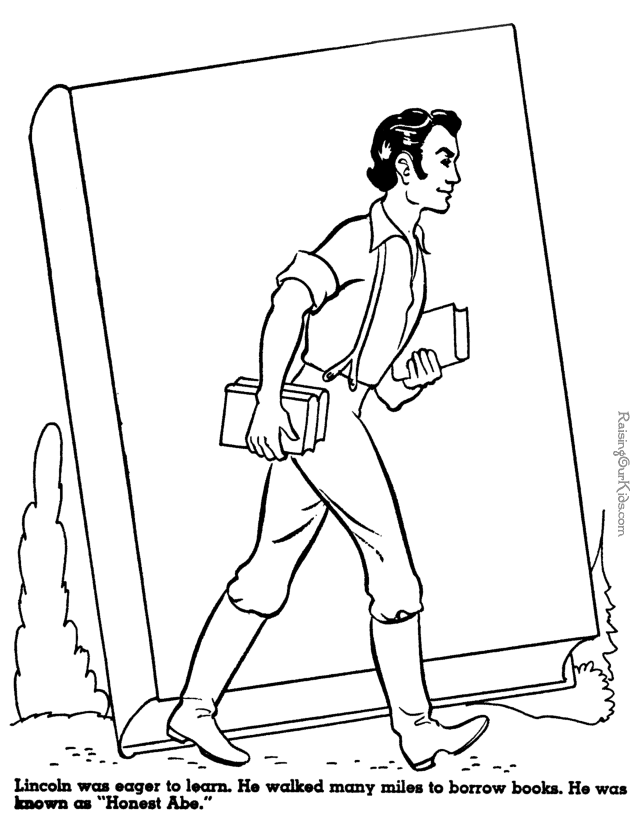 Abraham Lincoln Coloring Pages 382 | Free Printable Coloring Pages