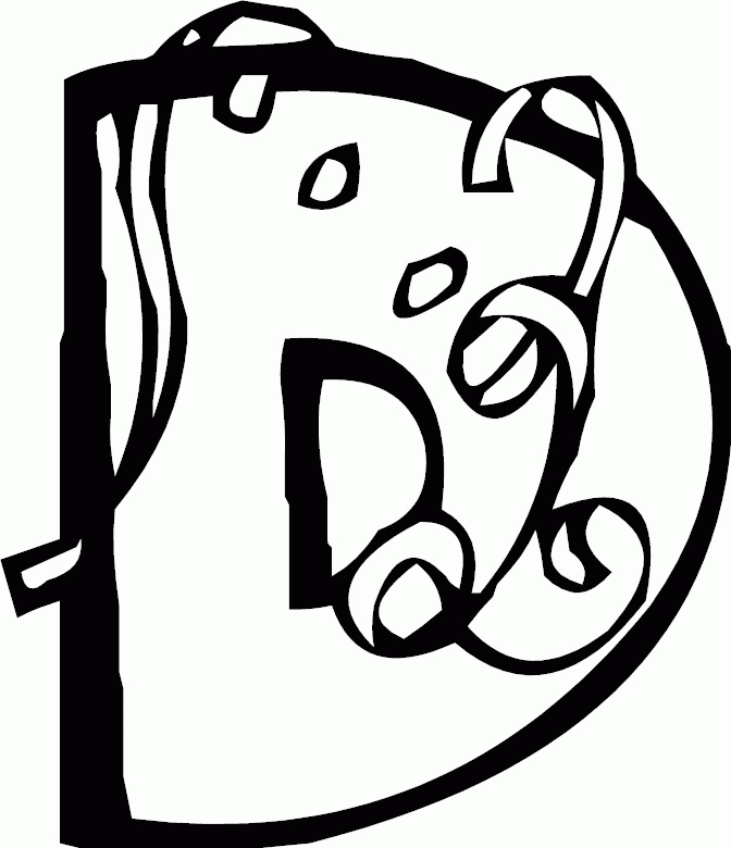 have fun with letter D coloring pages for kids | Great Coloring Pages