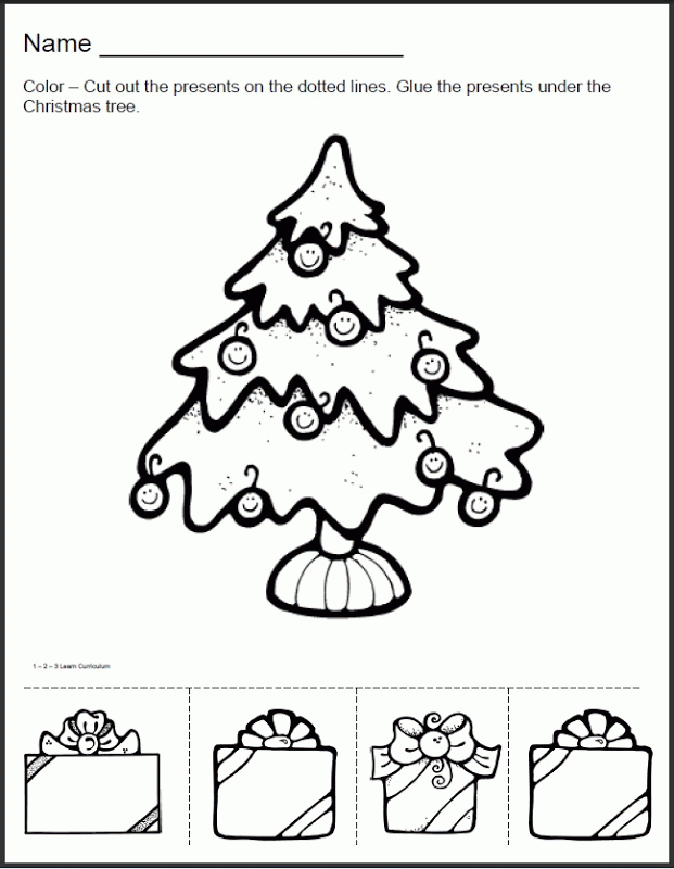 Christmas Worksheets For Kids 