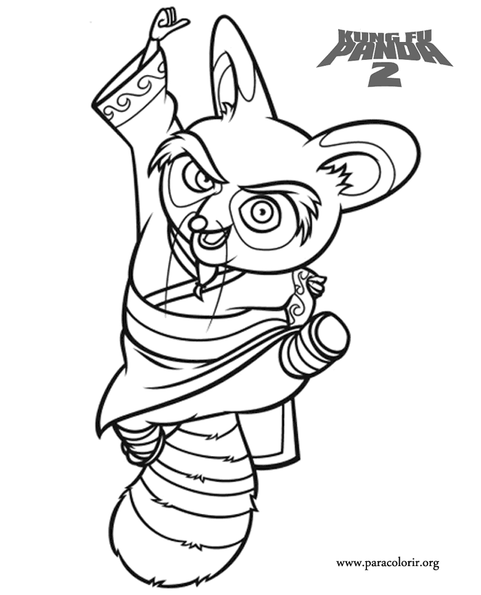 Kung Fu Panda - Master Shifu - Kung Fu Panda 2 coloring page