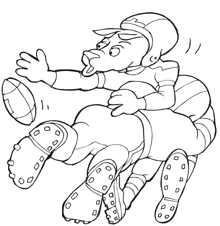football running back Colouring Pages (page 3)