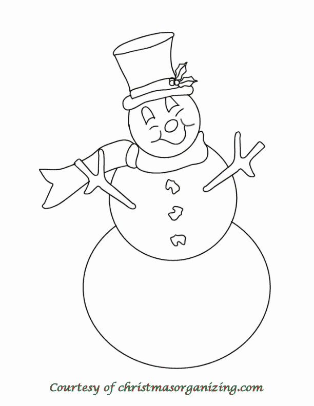 Snowman-coloring-pages-3 | Free Coloring Page Site