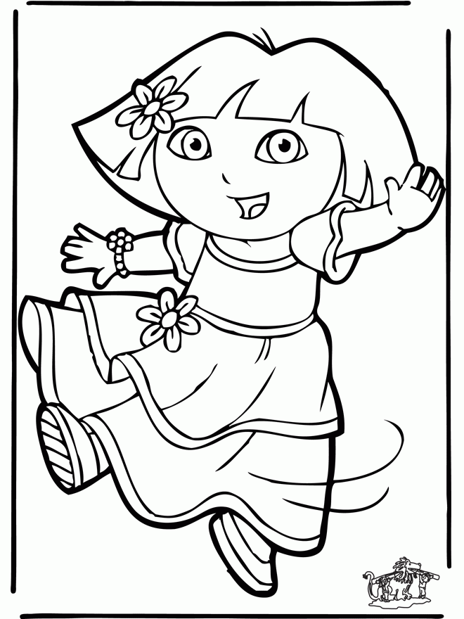 Dora The Explorer Coloring Pages | A Bunch of Sweet Coloring Pages