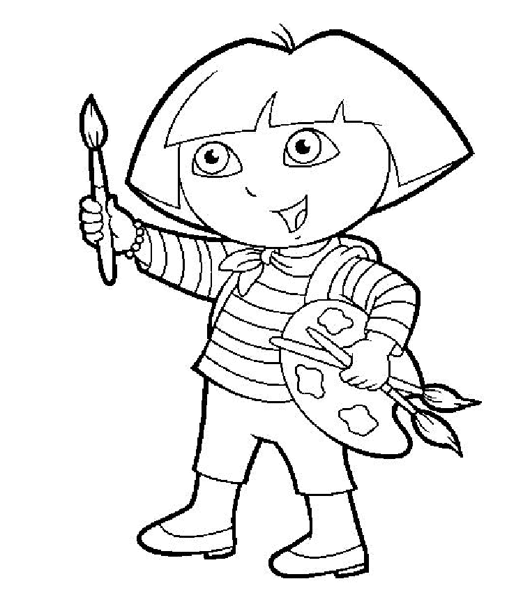 Dora Explorer Coloring Pages