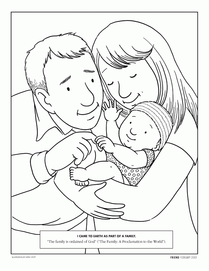 Family Members Coloring Pages